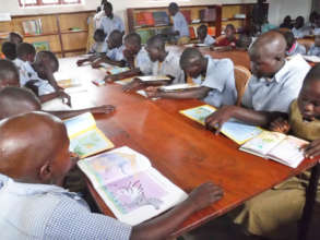 Students Reading at Agwata School Library