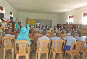 Class time in the library - February 2020