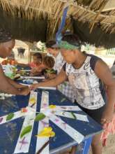 Flora art workshop for women of Punta Arena