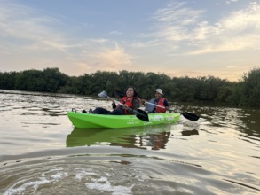 Kayaking to bird watch