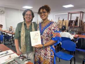 TERE AND ARTIST AT BELLAS ARTES