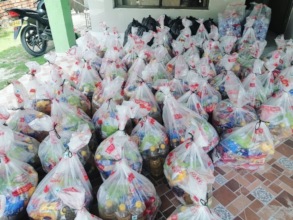 Food for 92 families for 1 month.