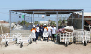 The temporary storage facility in Tierra Bomba!