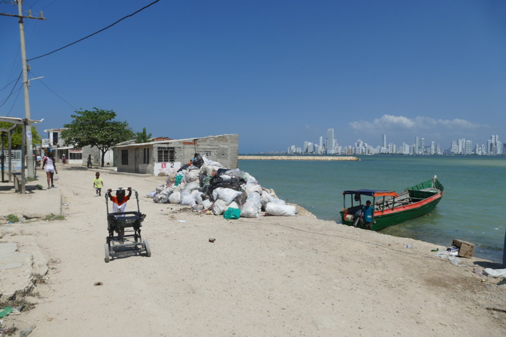 Clean streets of Tierra Bomba in 2018