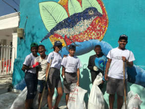 Beach clean-up at Punta Arena