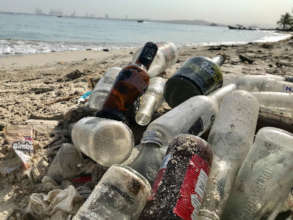 Beach cleanup at Punta Arena