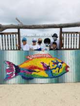 Fish mural and team!