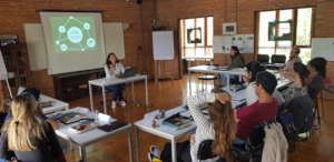Tina, our former grantee, as a teacher