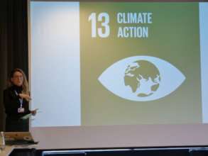 Jessica participating in the COP24