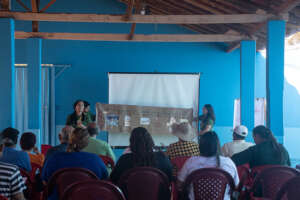 Tarsila working in the local communities