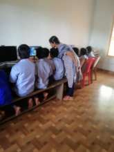 Computer classes in an affected school