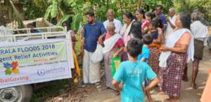 Flood relief donations for victims in kerala