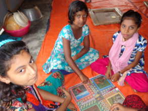 Kawra girls playing at home