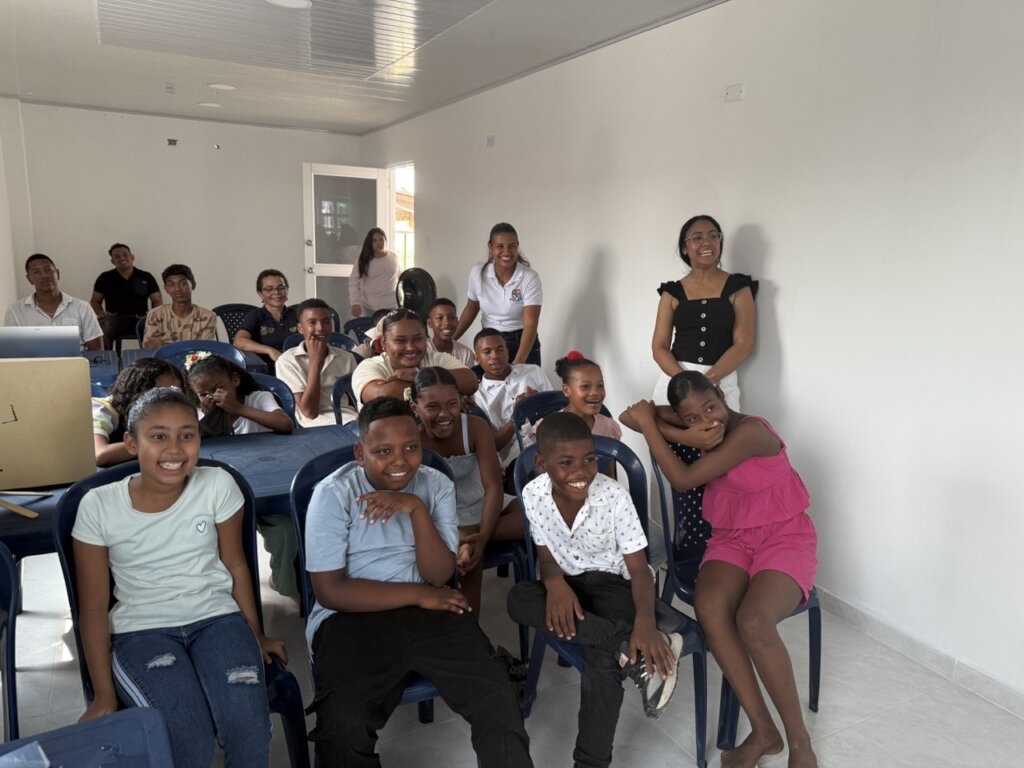 kids erupting in joy as they learn AI