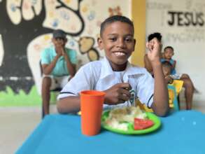 Boy Having Breakfast