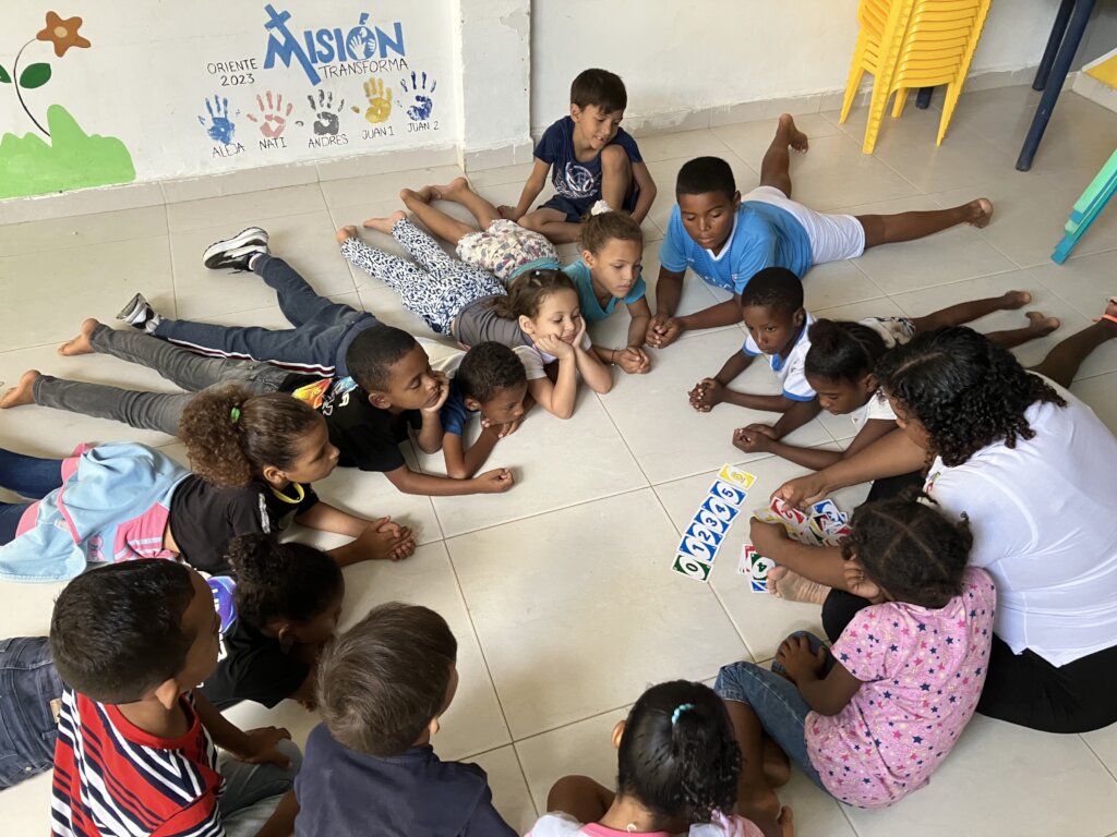 Children Learning The Numbers in English