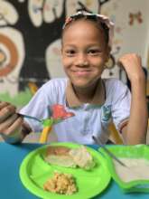 Girl Having Breakfast