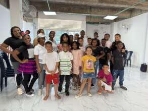Kids Using The New Building