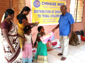 New dress to tribal child