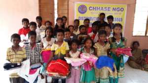 Tribal children dress distribution