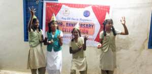 Children celebrating 17th Anniversary