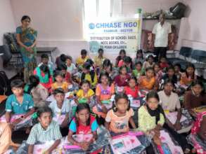 Distribution of uniform, School bag and school kit