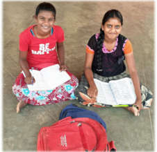 children are studying after school
