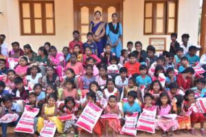 Distribution of new clothes