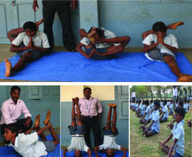 Yoga practice to children