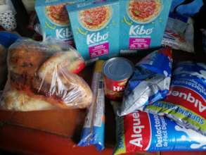 Basic Groceries provided to the affected families