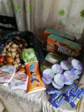 Basic Groceries provided to the affected families