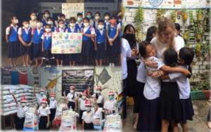 Happy children during reopening school at SCC-CBE