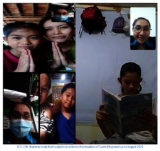 SCC-CBE students drew picture at home