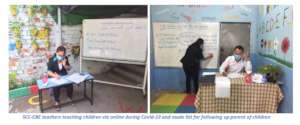 SCC-CBE teachers teaching children via online