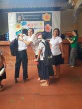 Showing love to students and teacher