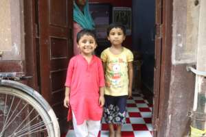 Shifa (Left) and Ifa (Right) clicked at their home