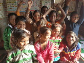 Children having fun in their class in Farrukhabad