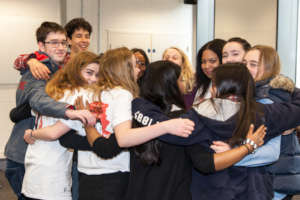 Students at the Closing Ceremony