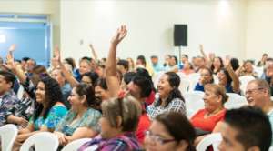 Teachers at conference