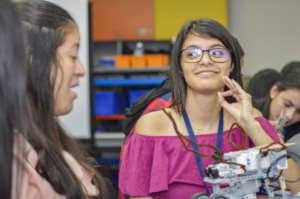 Robotics course for young women with disabilities