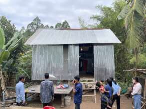 The family with their upgraded house