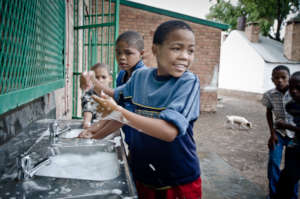 Washing hands