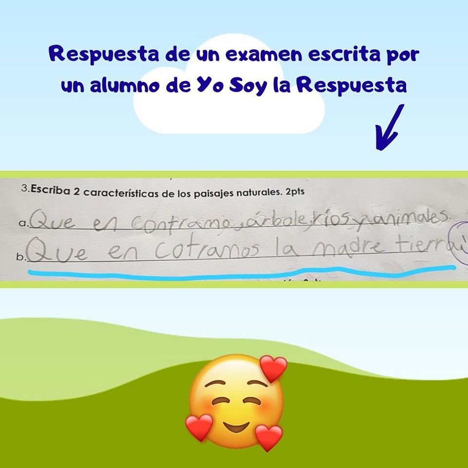 Kid's Exam Response: Mother Earth