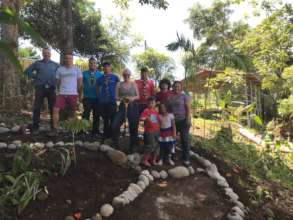 Students and volunteers on pollinating gardens