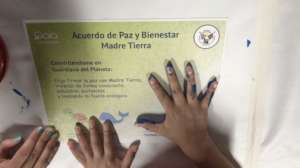 Signing Mother Earth Peace & Wellness Agreement