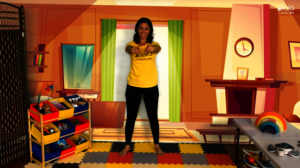 Teacher Sabrina filming the Conscious Life module!