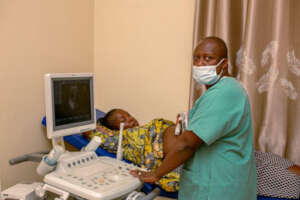 Ultrasound Being Performed at The Wellness Clinic