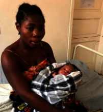 Masi and her baby