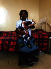 Ushma and her baby