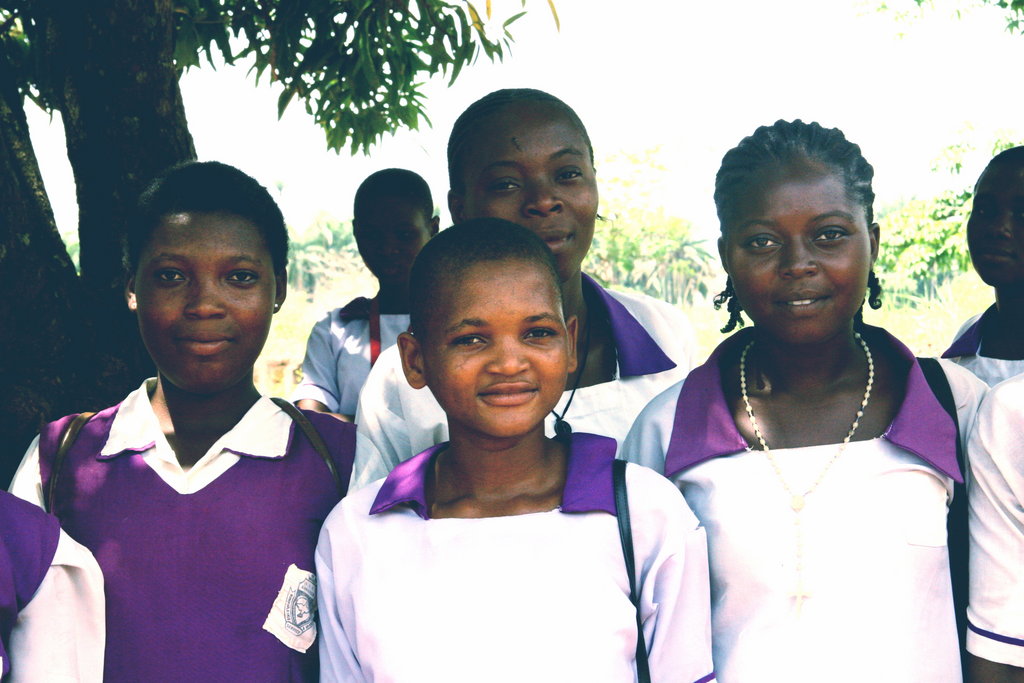 Arm Nigerian girls w/ the W.E.A.P.O.N of education